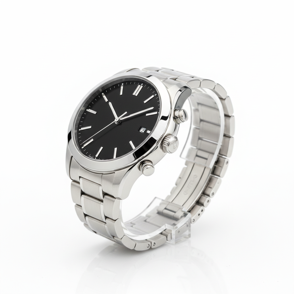 Montre Homme Luxe - Chronographe Élégant Acier Inoxydable