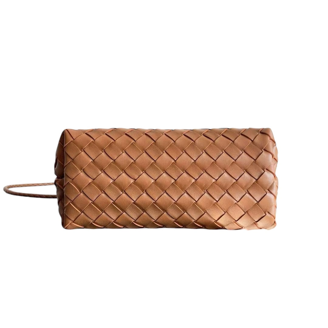 Premium Handwoven Leather Top Handle Bag