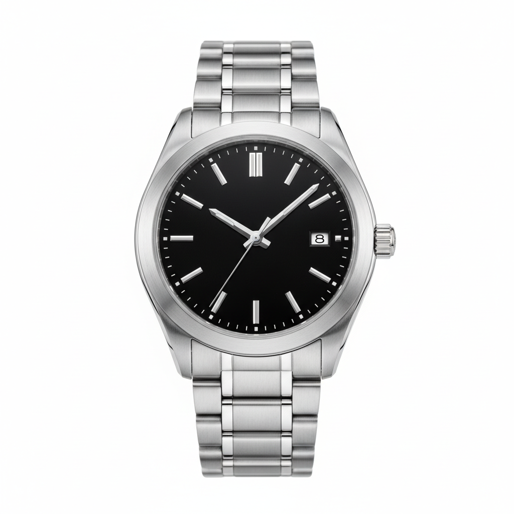 Montre Homme Luxe - Chronographe Élégant Acier Inoxydable