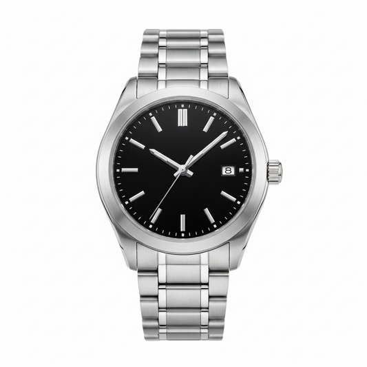 Montre Homme Luxe - Chronographe Élégant Acier Inoxydable